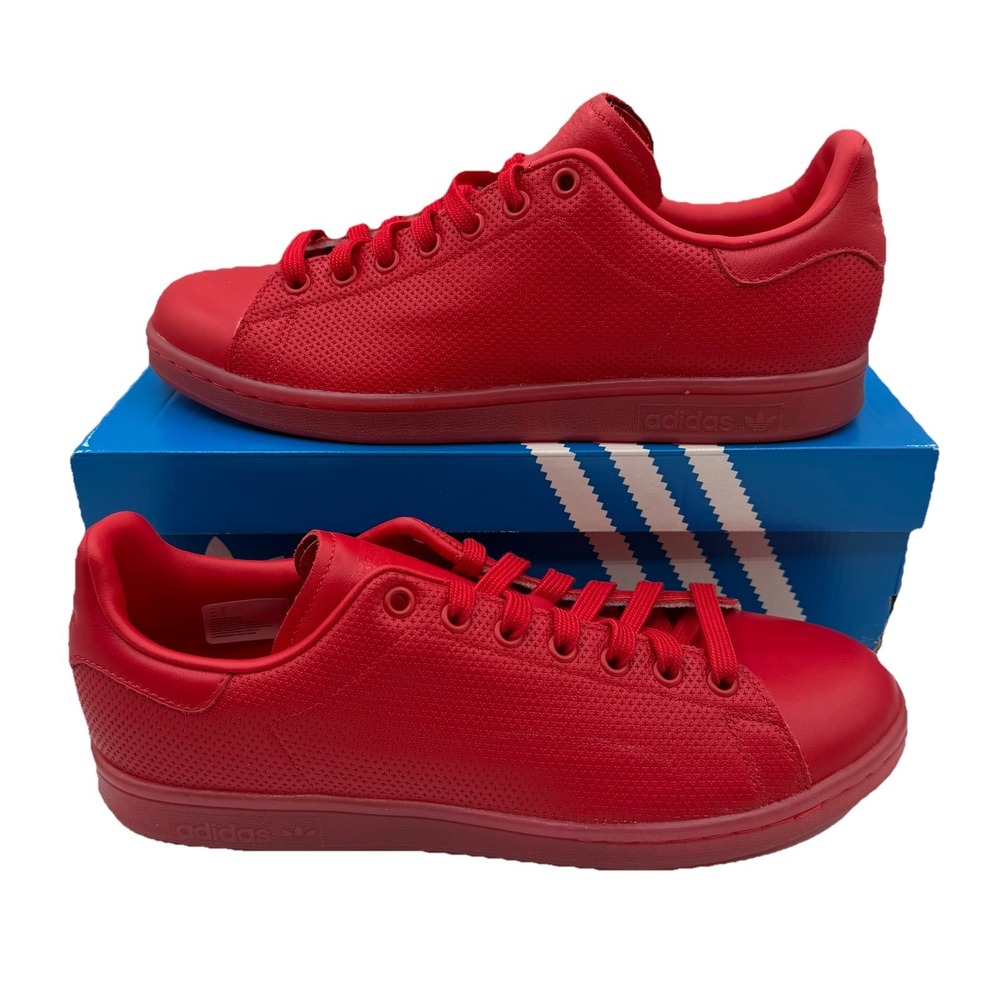 Adidas Stan Smith Adicolor Shoes Men's Size 9 Red Sneakers Originals S80248